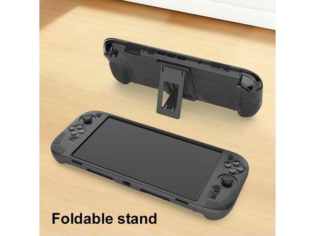 Silicone Case with Stand for Switch 2 Protective Skin Cover Ergonomic Handle Grip Cover for Switch 2 Handheld Gaming Console