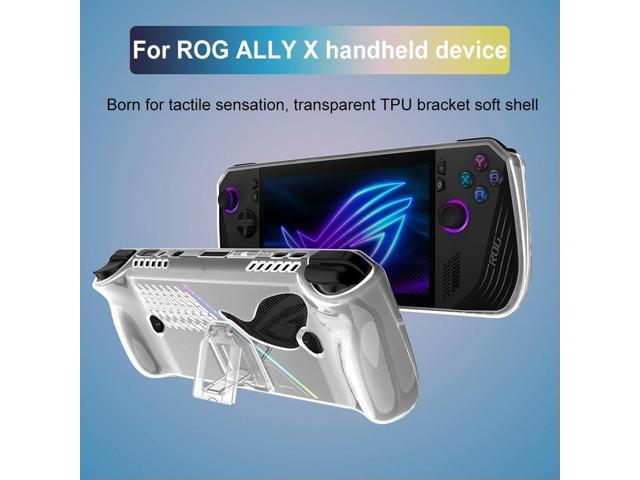 For ROG Ally X Console Protector Shell Sleeve with Bracket Soft TPU Protective Shell Shockproof Drop-proof Game Accessories