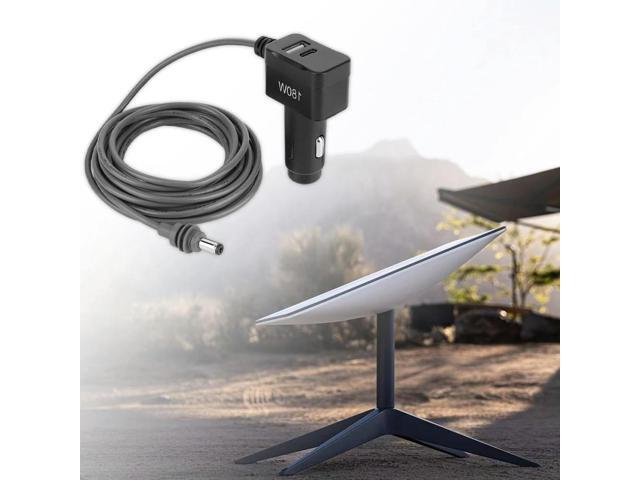 For Starlink Mini 3-in-1 Cable Car Charger Cable USB C/USB A Ports Car Cigarette Lighter Charger for Starlink Mini Accessories