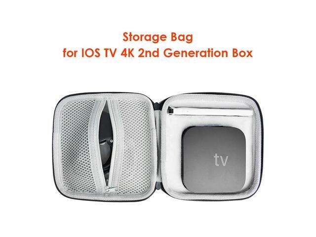 Package Black Travel Carry Case Portable Hard Carrying Case for TV 6th Generation Box Remote Accessories
