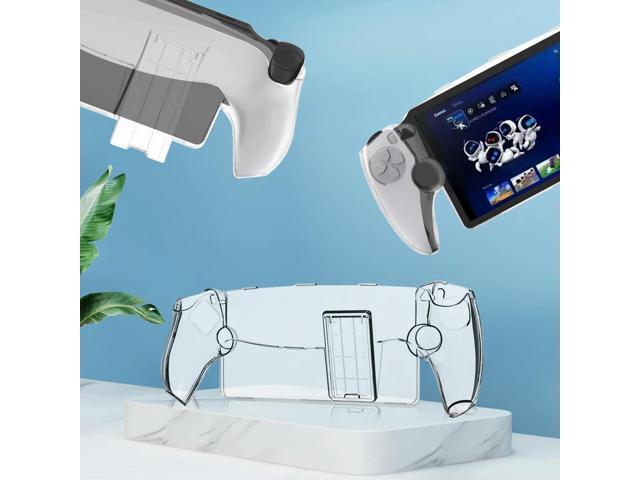 PC Case Anti-drop Protective Cover Sleeve with Stand Anti-Scratch Handheld Game Console Cover Transparent for Portal