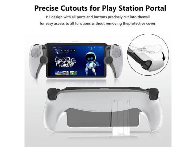 PC Case Anti-drop Protective Cover Sleeve with Stand Anti-Scratch Handheld Game Console Cover Transparent for Portal