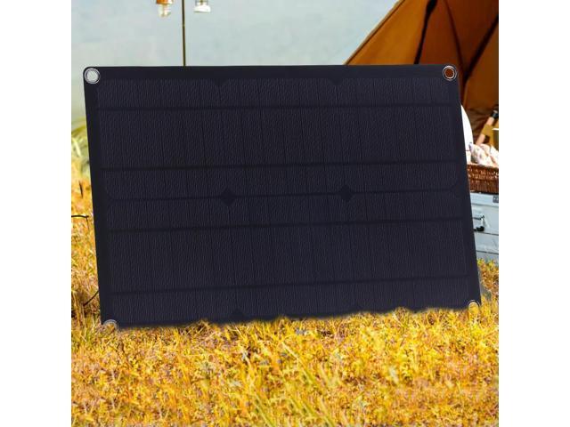 20W 12V Solar Charger Maintainer USB+DC Outputs Monocrystalline Solar Panel Charger for Car Boat Automotive RV