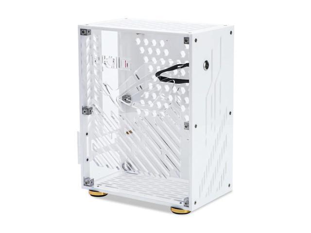 Portable Acrylic Frame 4.3L FLEX 1U Power Mini PC Chassis HTPC Case Bracket DIY Bare Support External PC Case for ITX Computer