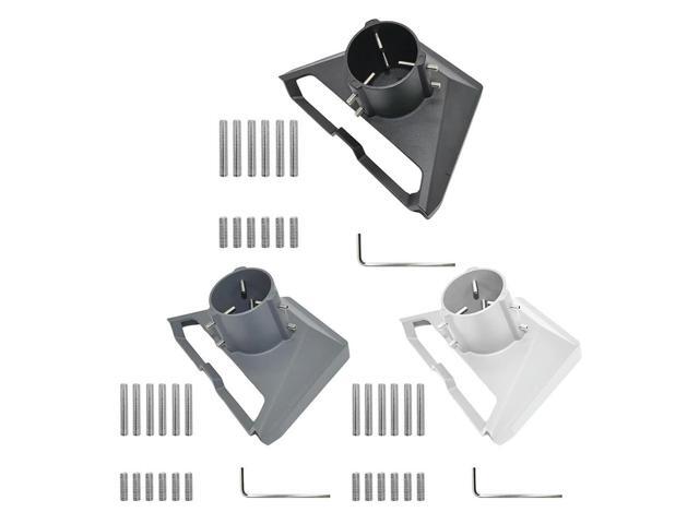 For Starlink Gen 3 Pipe Adapter Pole Mount Roof Mount Pole Pipe Connector(Black)