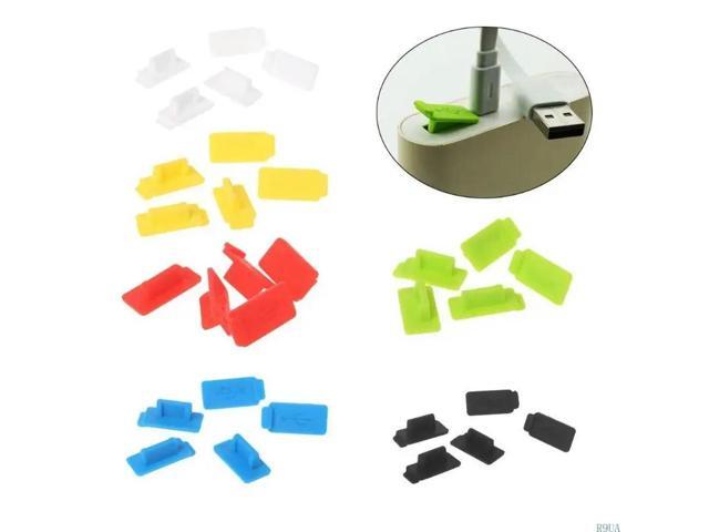 5 Pieces Standard USB Dust Plug Easy to Insert and Remove Protects Devices from Dirt Grime for Tablet PC Powerbank