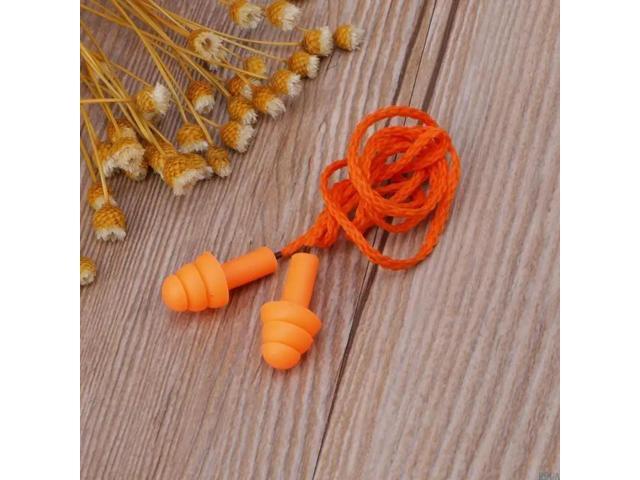 Soft Silicone Ear Plugs Noise Reduction Caps Earmuffs Hearing for Protecti