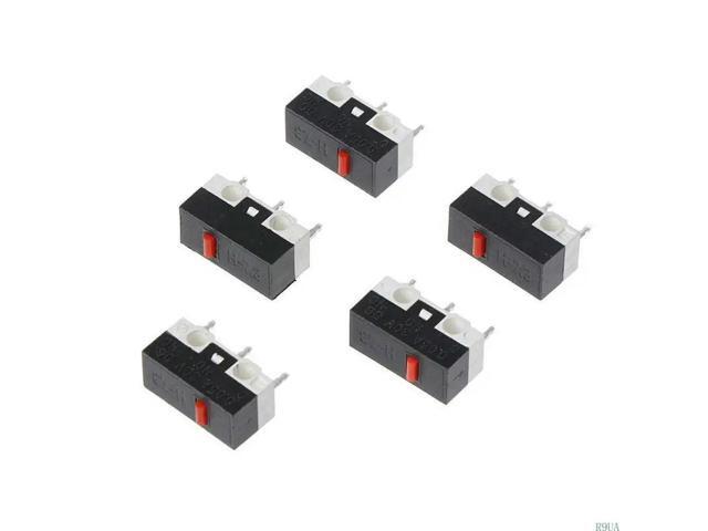10 Pcs 3 Pin Mouse Micro Switch Gaming Mouse Button Replacement Subminiature Switch Durable & Not Easy to Break