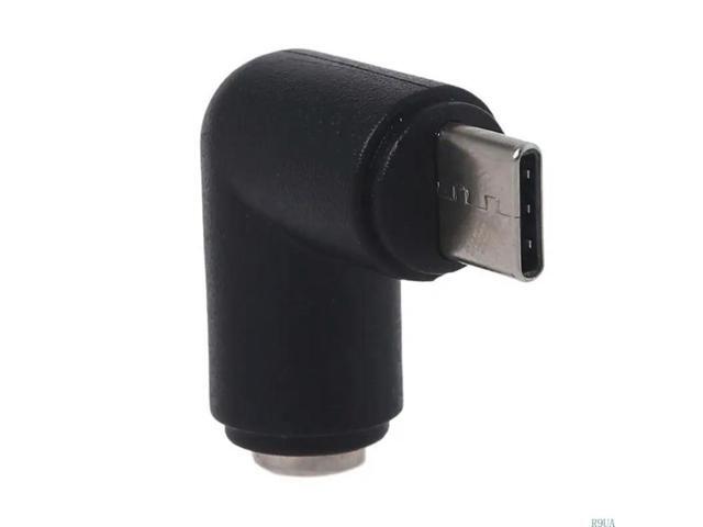90 Degree USB C Type-C Male to Female Adapter Support 5.5x2.1mm Elbow Adapter