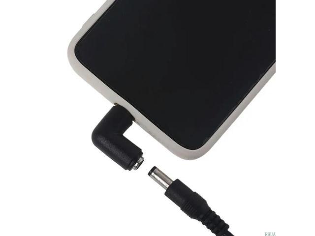 90 Degree USB C Type-C Male to Female Adapter Support 5.5x2.1mm Elbow Adapter