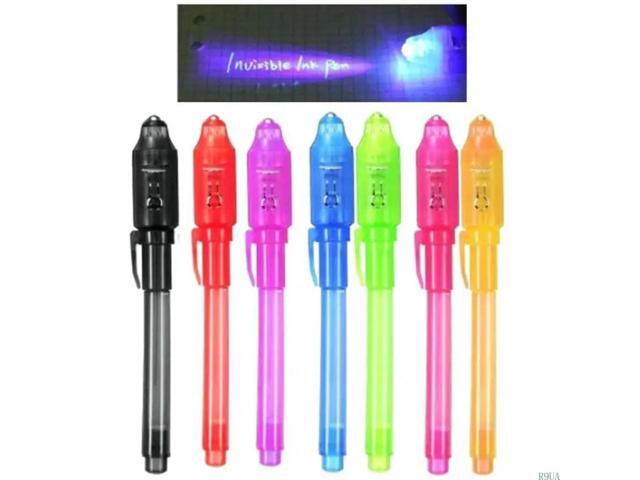 Secret Pen with UV light Invisible Writing Pen with UV Light Detective Pen Birthday Gift Bags Filler for Children