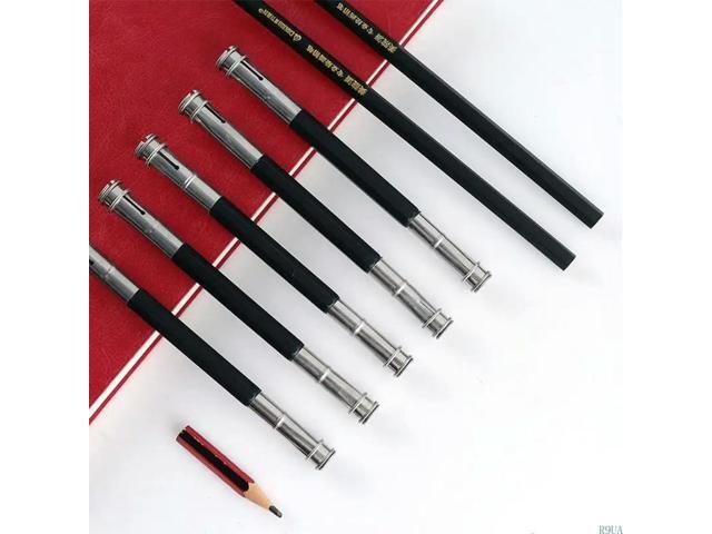 2 Pcs Dual for Head Pencil Extender Art Pencil Makeup Drawing Pencil Lengthener Writing Tool Holder