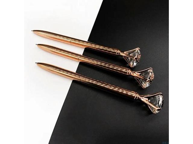 Fancy Big Diamond Ballpoint Pen Refille l Ballpoint Pen Gift for Business Women Men Friend Teacher Student