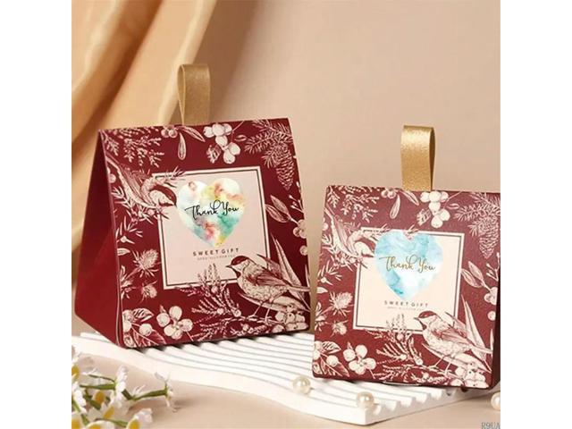 500PCS Thank You el Heart Seal Sticker Thank You Wrapping Sticker For Wedding