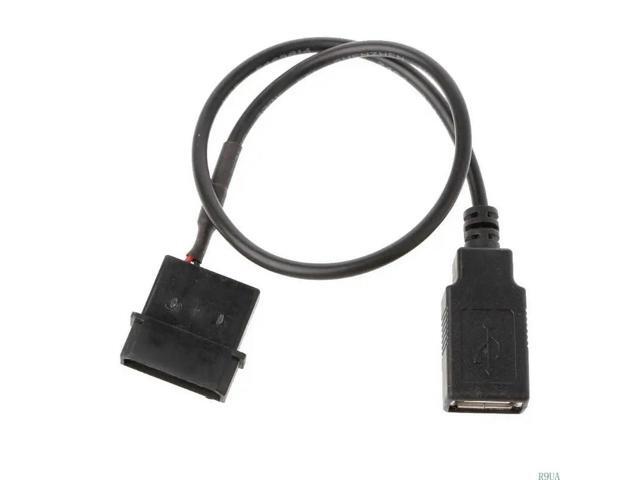 USB Port to 5V IDE Molex Computer PC Fan Adaptor Connector Cable Cord Wire