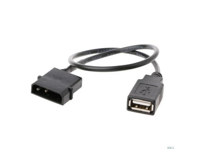 USB Port to 5V IDE Molex Computer PC Fan Adaptor Connector Cable Cord Wire