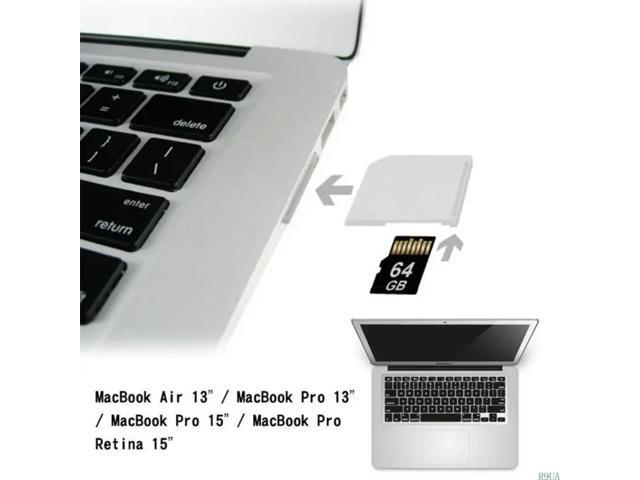TF to Card Reader Adapter Dust-proof Plug Support / SDHC / SDXC 64GB Memory for Macbook Air