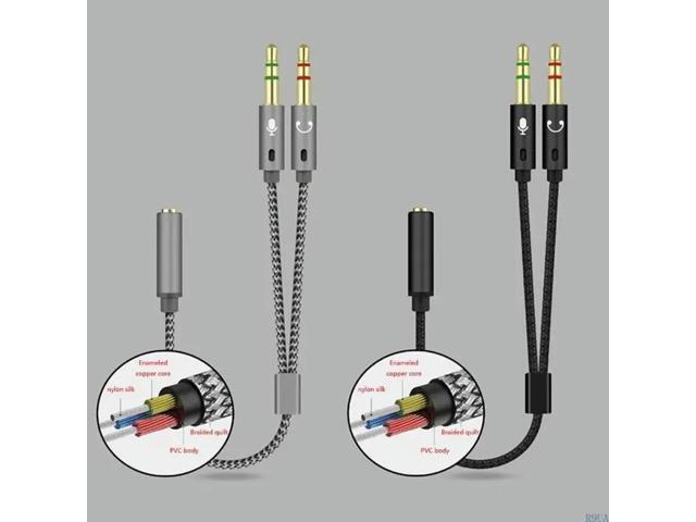 Adapters Y Splitter 3.5mm Male Cable sound Headphone Connectors Mutual Convertors