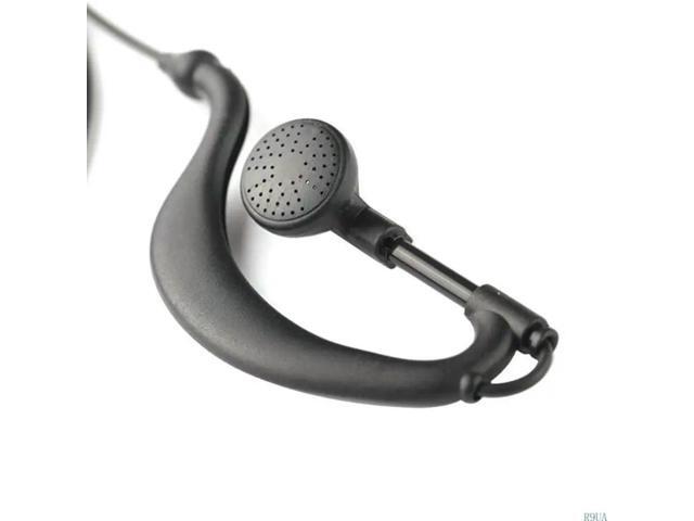 Portable 2-pin UV5R Flower Wire Headset Microphone for Security Walkie-talkies