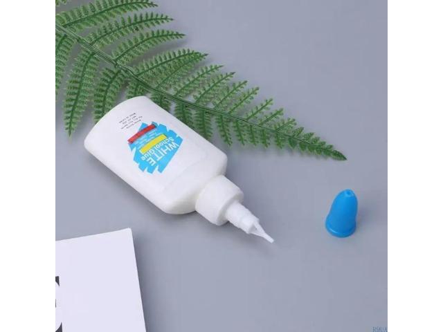 White Liquid Washable Sticker Super Strong Paper Craft School Office