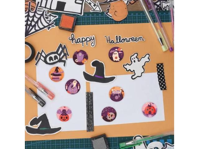 500 Pcs Halloween Sticker Decorative Sticker Pumpkins Sticker Scrapbook Sticker