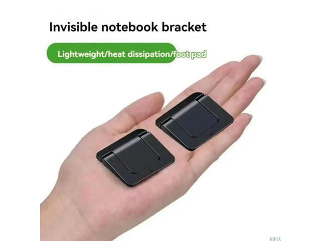 2Pcs Foldable Laptop Stand Portable Laptop Stand Invisible Cooling Laptop Stand Cooling Office Footpad Notebook Tablets