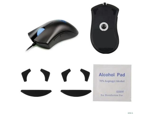 2 Sets Mouse Feet Pad Sticker for DeathAdder Mice Pads Curved Sticker