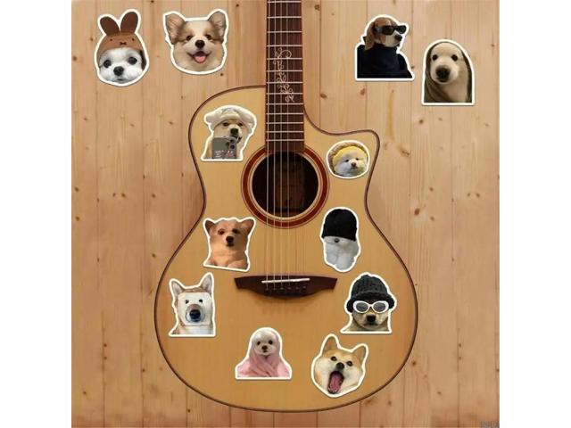 50Pcs Cartoon Dog Sticker Water Resistant Aesthetic Sticker for Water Bottle Scrapbook Journal Laptop Guitar Luggage