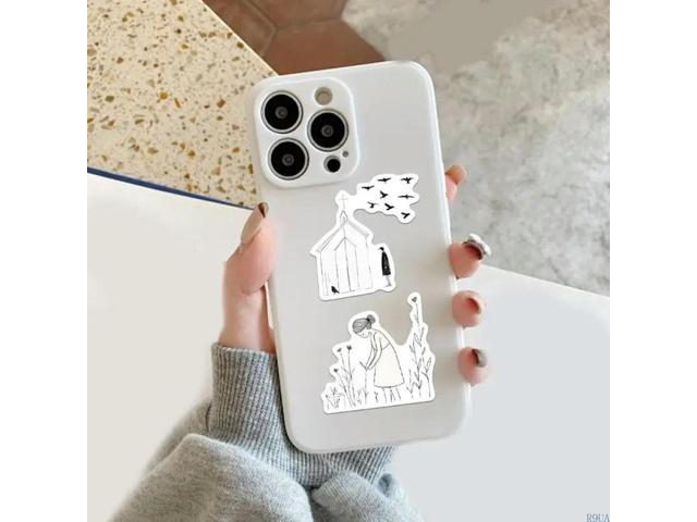 50Counts Art Illustrations Sticker Scrapbooking Sticker for Kids Adult Journal Notebook Guitar Laptop Phone Case Luggage