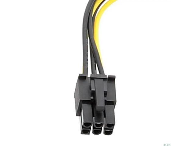 6Pin to 4Pin Cord PCIExpress Power Connector Converter Cable for Video Cards