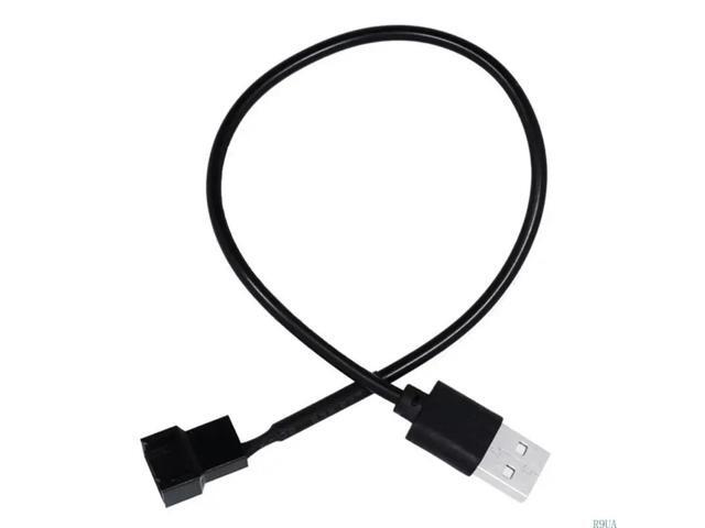 USB to 4 Pin for Case Fan Cable Power Adapter Cord 30CM/11.8in