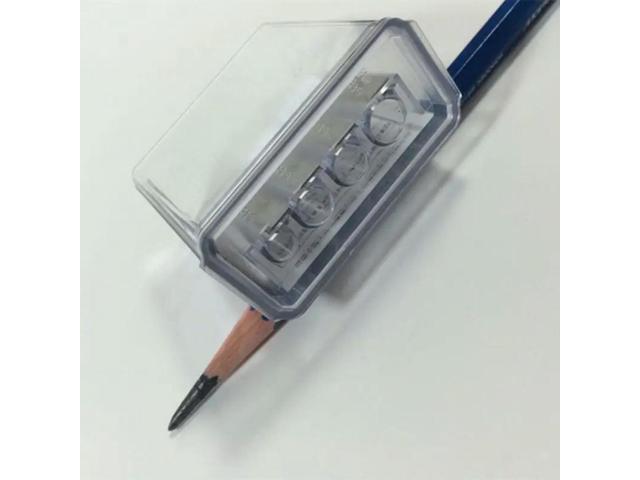 Multifunctional 4 Holes Pencil Sharpener Long Drawing Art Man