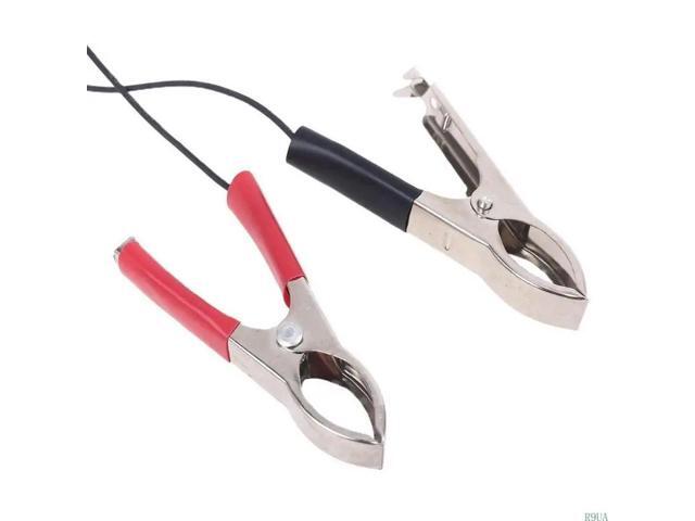 5.5x2.1mm for DC Barrel Male Plug to Dual Clips Connector Cable Adapte