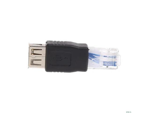 USB2.0 A Female to RJ45 Male Ethernet USB Transfer Plug Adapter