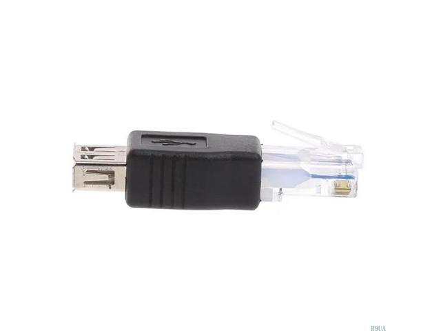 USB2.0 A Female to RJ45 Male Ethernet USB Transfer Plug Adapter