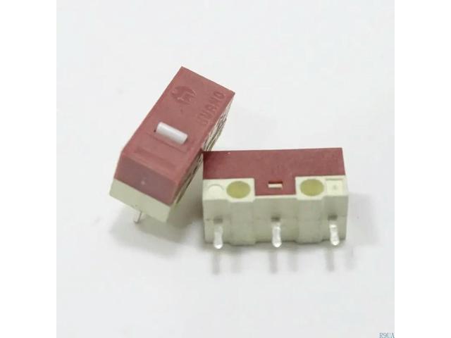 8Pcs HUANO Mouse Micro Switch 3Pins 5M Clicks Mice Micro Mute Button