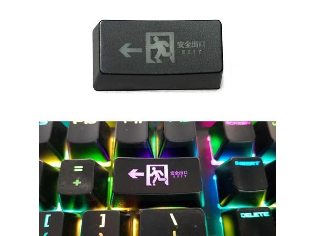 Through Backspace Keycap Safe 2U Keycaps ABS Etched Backlit Keycap