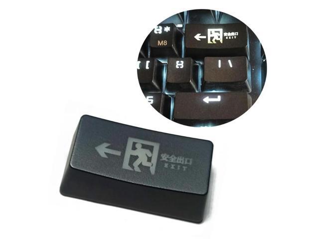 Through Backspace Keycap Safe 2U Keycaps ABS Etched Backlit Keycap