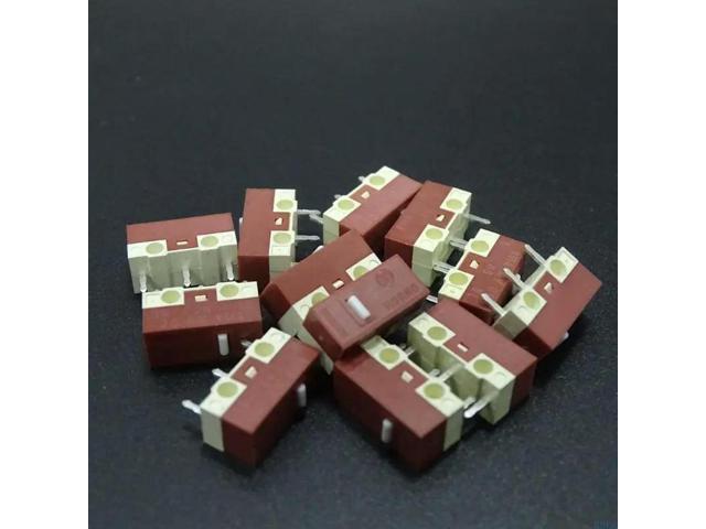 8Pcs HUANO Mouse Micro Switch 3Pins 5M Clicks Mice Micro Mute Button
