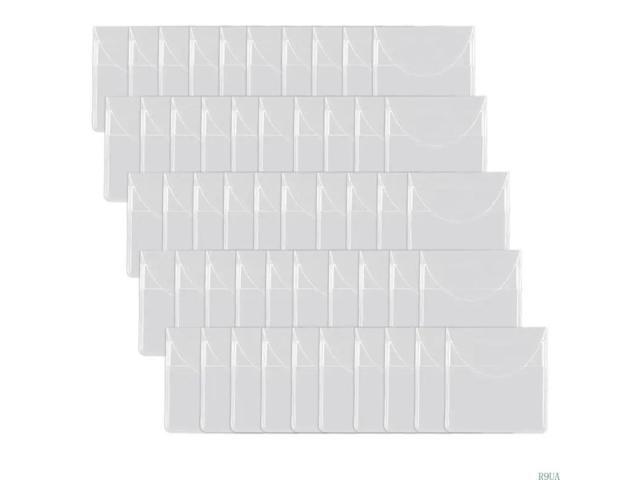 50Pcs Coin Coin Protectors Clear Coin Pouches Single Pocket Coin Sleeves