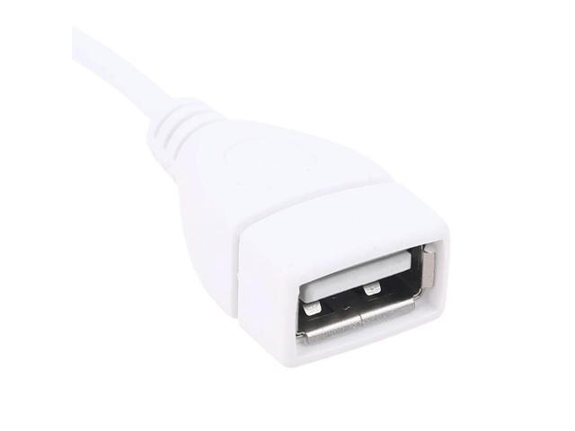 White Easy to Operate Extension Cable USB 2.0 with Switch for Table Lamps/ Fans / Led Lights
