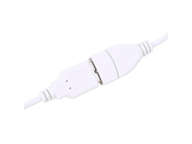White Easy to Operate Extension Cable USB 2.0 with Switch for Table Lamps/ Fans / Led Lights