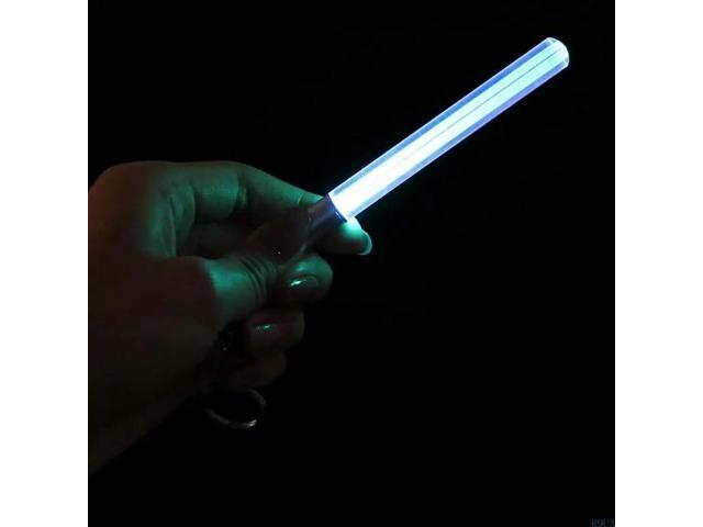LED Light Glow Keychain Glow Pen Dark Emergency Decoration Light up Lightsaber Keychains for Creative Small