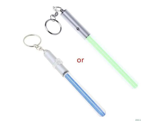 LED Light Glow Keychain Glow Pen Dark Emergency Decoration Light up Lightsaber Keychains for Creative Small