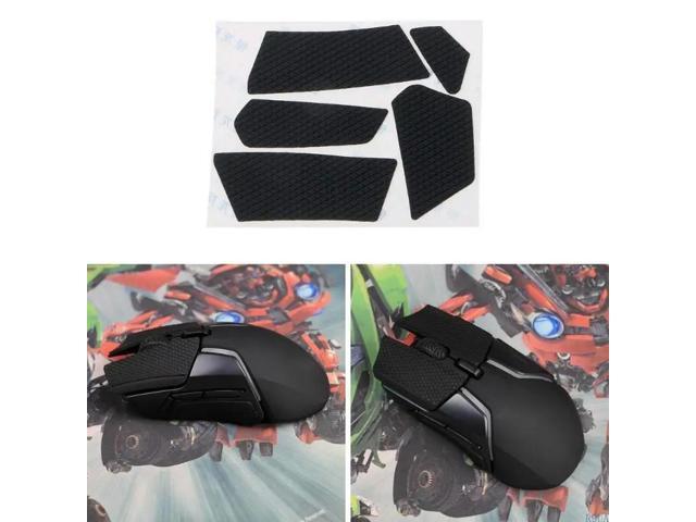Handmade Non Slip Suck Sweat Mouse Skin Grips Skates for Steel Series Rival 600 Gaming Mouse 1 Full Set