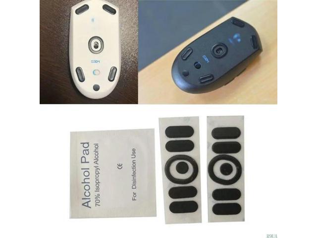2Set Mouse Feet Mouse Skates Stickers Pad Rounded Glides Curved Edges Feet Replacement for - G304 G305 Mouse