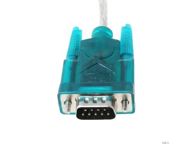 Black USB To RS232 RS-232(DB9) Serial Cable Standard Adapter Converter For PC