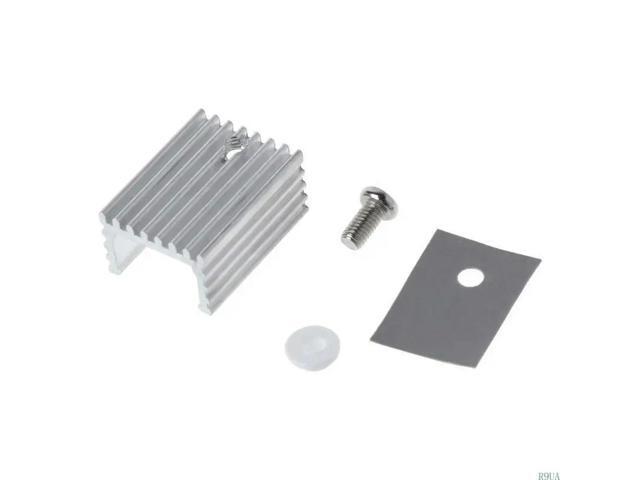 10PCS TO-220 Computer Cooling Radiator Aluminum Sheet Heatsink Transistor