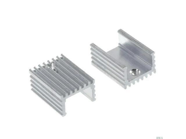 10PCS TO-220 Computer Cooling Radiator Aluminum Sheet Heatsink Transistor