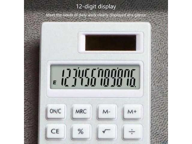 12 Digit Calculator Quiet School Students Calculators Convenient and Practical for Office and School